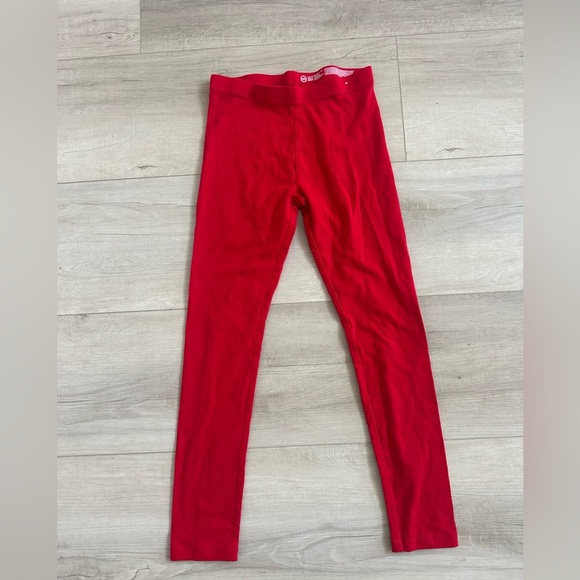 NWOT Wonder Nation Girls red Leggings size 10/12 - Picture 1 of 2